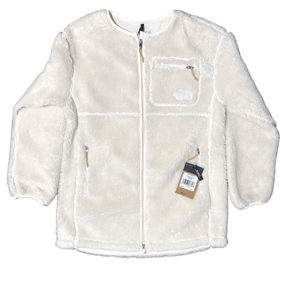The North Face NWT Extreme Pile Full Zip Coat in Gardenia White - Picture 3 of 8